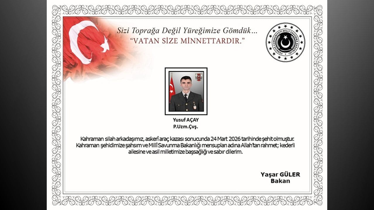 Ağrı'nın Doğubayazıt ilçesinde kontrolden çıkan askeri aracın devrilmesi sonucu bir